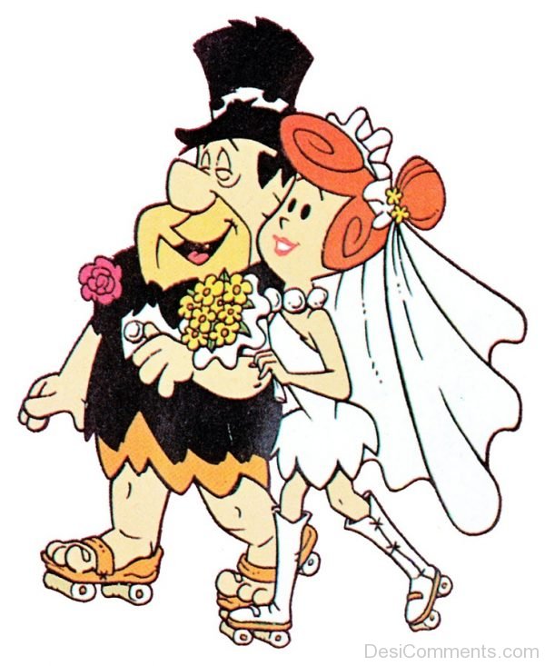 Fred Flinstone With Girlfriend