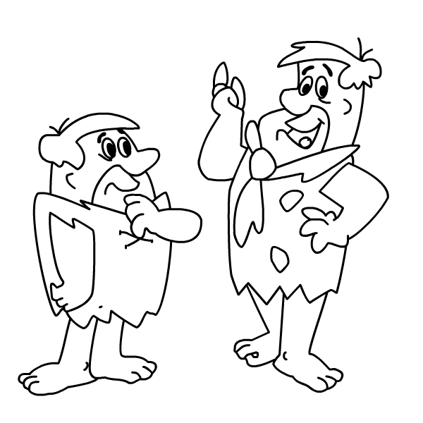 Fred Flintstone With Friend