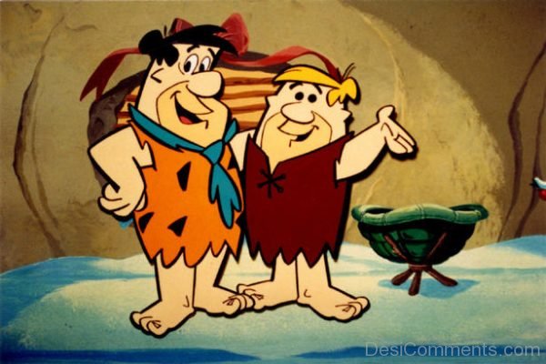 Fred Flintstone With Friend Pic
