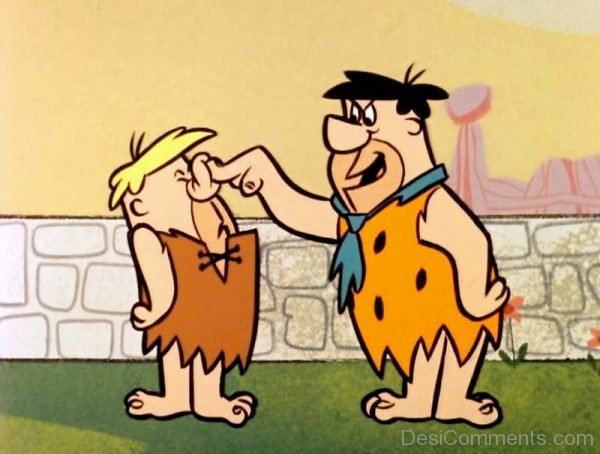 Fred Flintstone With Friend Picture