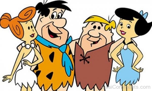 Fred Flintstone With Friends Image