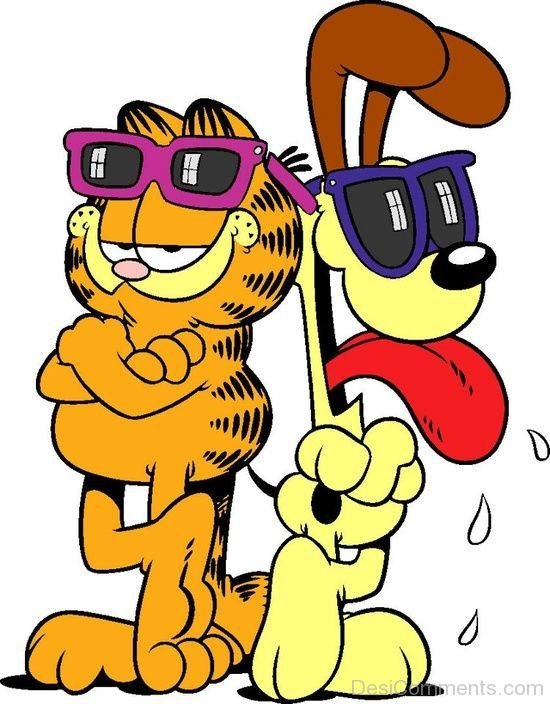 Garfield Wearing Sunglasses Image