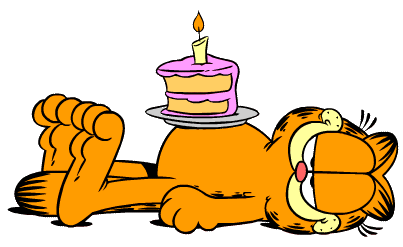 Garfield With Cake
