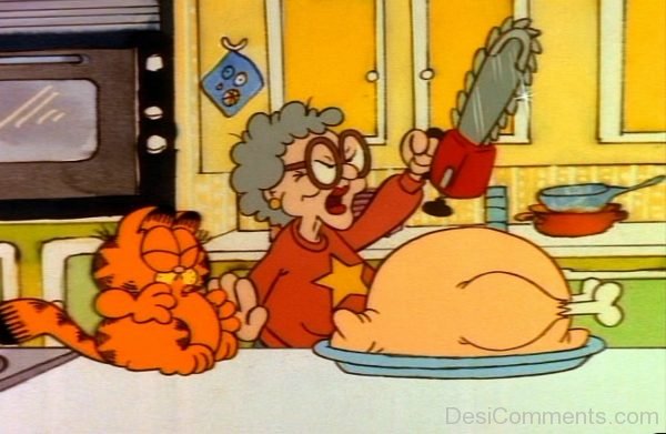 Garfield With Grandma