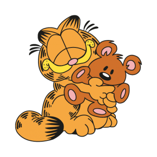Garfield With Teddy