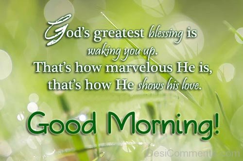 God’s Greatest Blessing Is Waking You Up