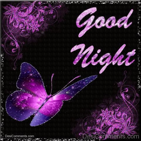 Good Night With Butterfly