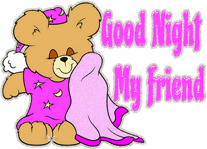 Good Night With Teddy Bear