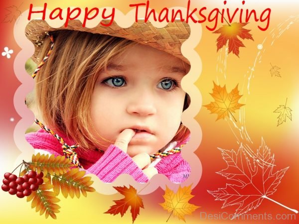 Happy Thanksgiving With Cute Baby