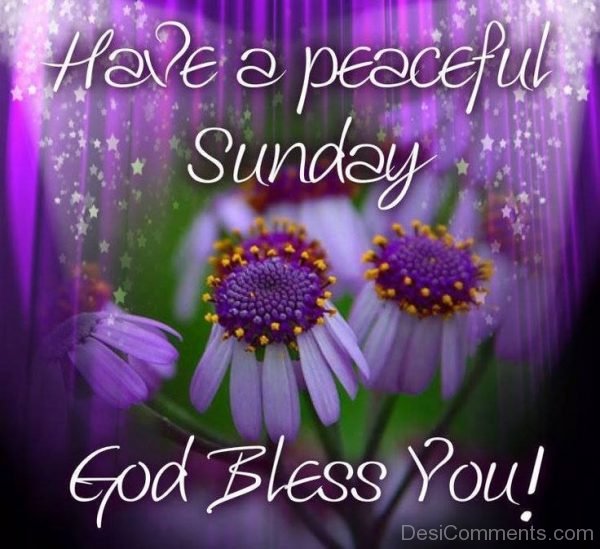 Have A Peaceful Sunday God Bless You