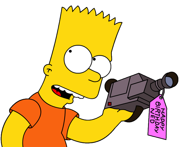 Homer Simpson Holding Camera - DesiComments.com