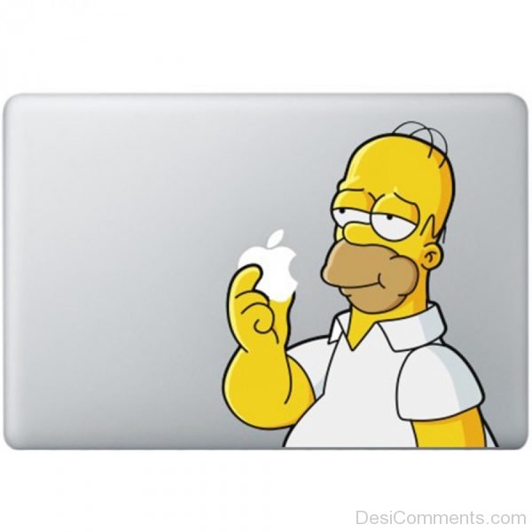 Homer Simpson Holding Sticker