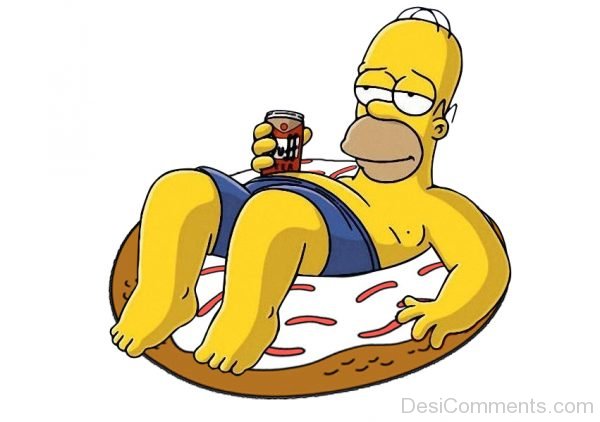 Homer Simpson Relaxing