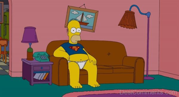 Homer Simpson Sitting