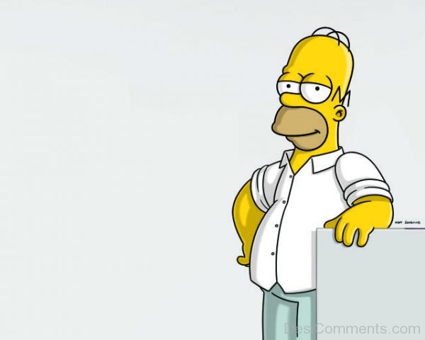 Homer Simpson Thinking Something