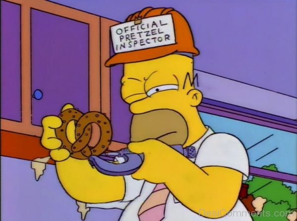 Homer Simpson Working