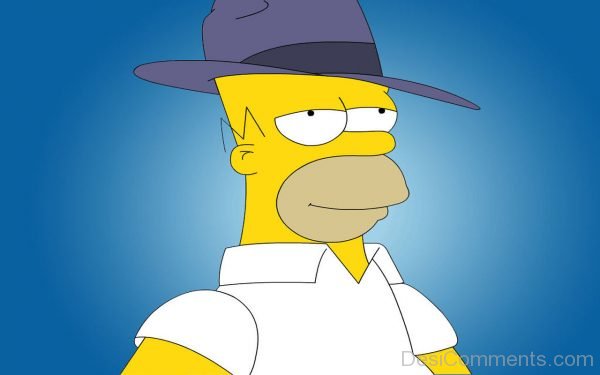 Homer Wearing Black Cap
