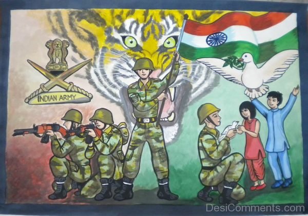 Indian Army Painting