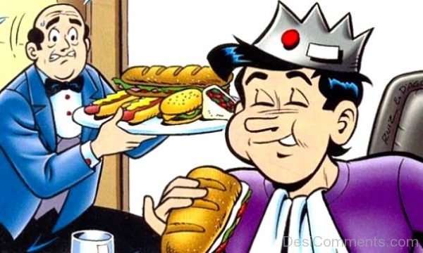 Jughead Eating Burger Image