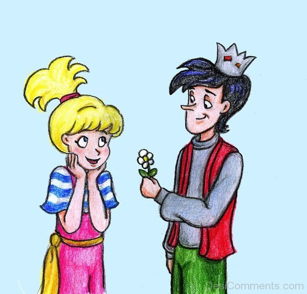 Jughead Holding Flower