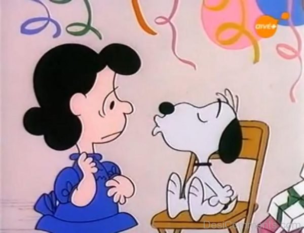 Lucy van Pelt With Snoopy