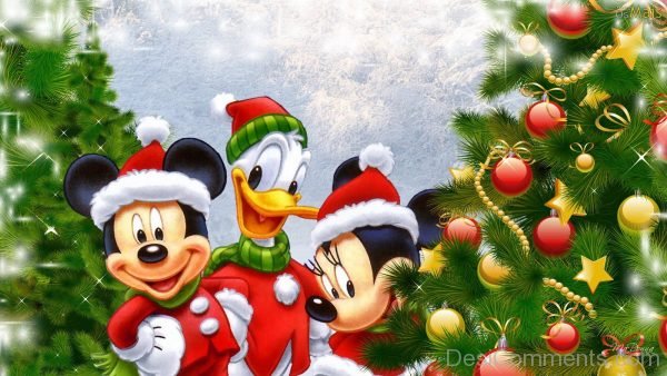 Micky Mouse Wearing Christmas Dress