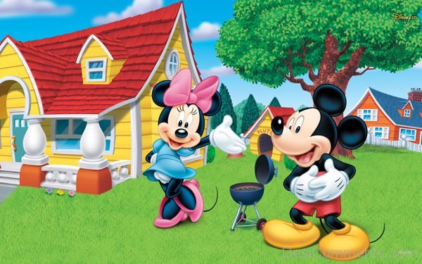 Micky Mouse With Minnie Mouse