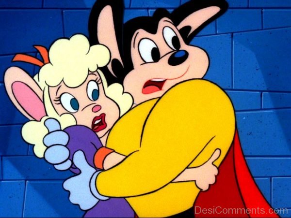 Mighty Mouse Holding Friend