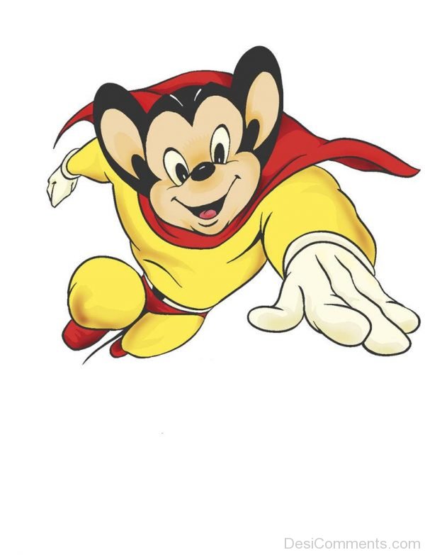 Mighty Mouse Looking happy