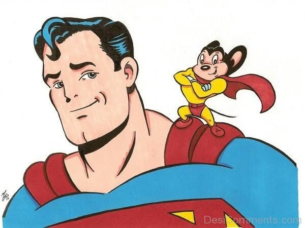 Mighty Mouse With Superman