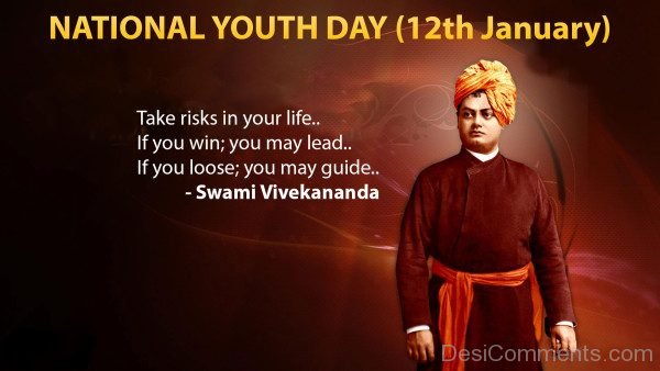National Youth Day Swami Vivekananda Graphic
