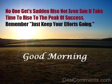 No One Get Sudden Rise Not Even Sun