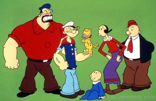 Olive Oyl With Friends