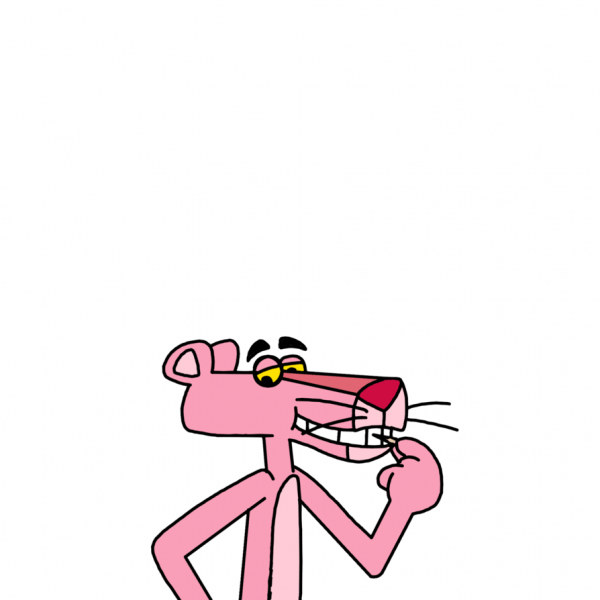 Pink Panther Holding Pin