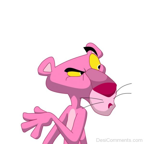 Pink Panther Looking Angry