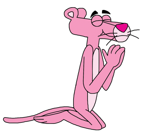 Pink Panther Praying