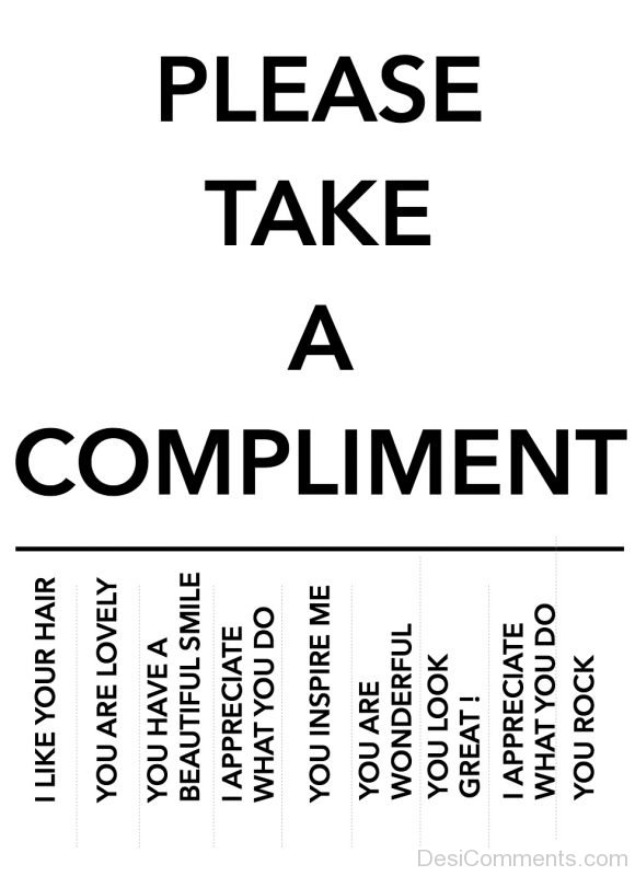 Please Take A Compliment