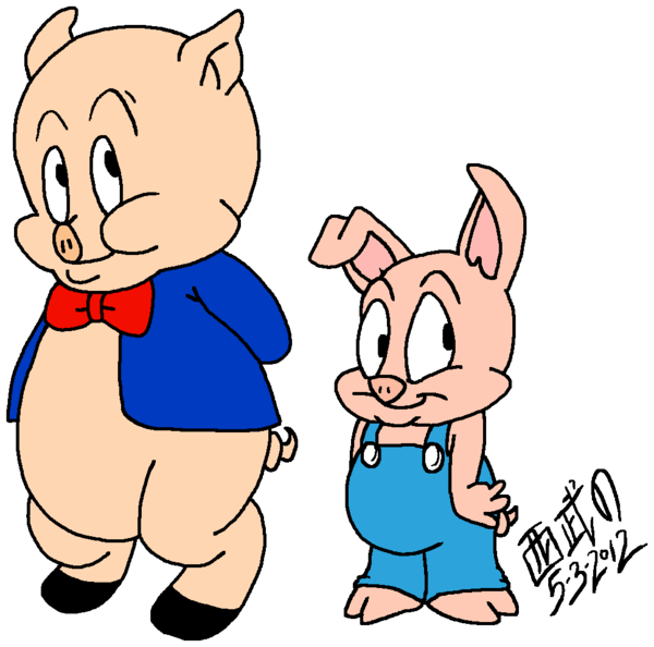 Porky Pig And Draffy Image