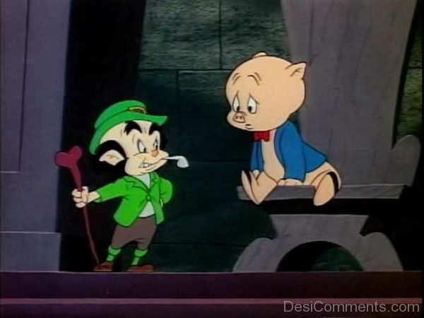 Porky Pig And Friend