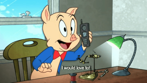 Porky Pig Calling Phone