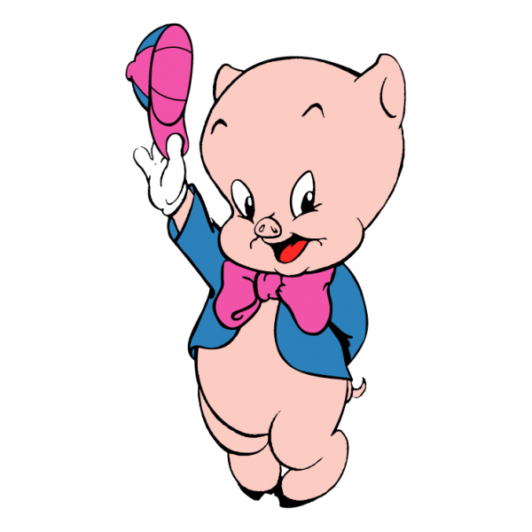 Porky Pig Happy