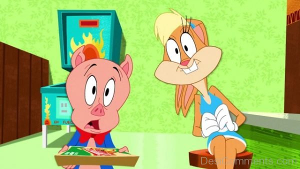 Porky Pig Holding Tary