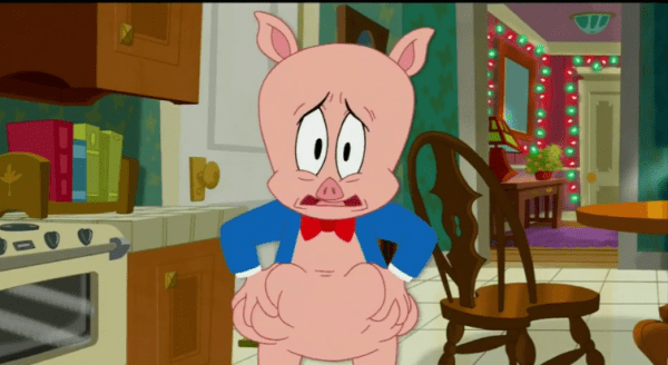 Porky Pig Looking Shocked