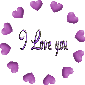 Purple Sparkle Pic Of I Love You