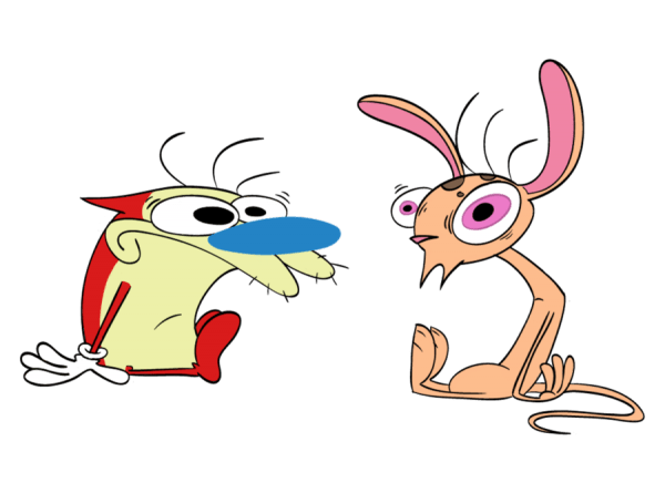 Ren & Stimpy Sitting