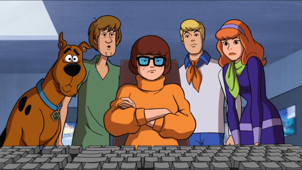 Scooby Doo And Friend Looking Computer