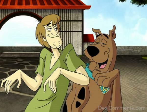 Scooby Doo And Shaggy Happy