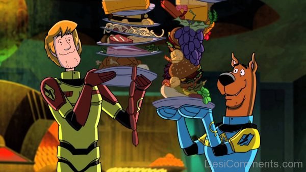Scooby Doo Holding Plate