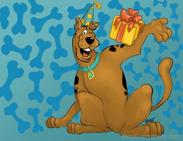 Scooby Doo With Gift