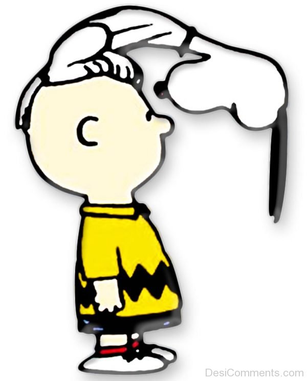 Snoopy Dog Sitting On Charlie Brown Head
